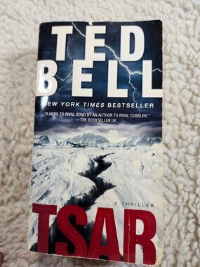 Ted Bell Tsar Paperback 2009 Pocket Star Thriller Alex Hawke Spy Book Used